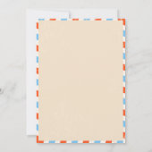 Vintage Reise Thema Einladung (Rückseite)