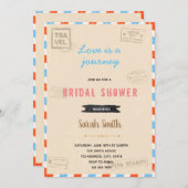 Vintage Reise Thema Einladung (Vorne/Hinten)