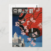 Vintage Reise Tokio Japan Postkarte (Vorne/Hinten)
