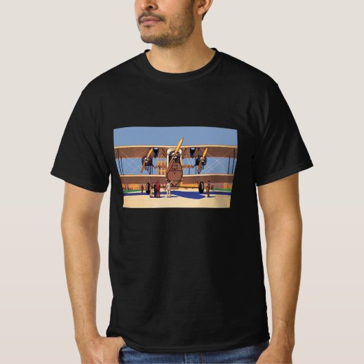 Vintage Reise- und Transportflugzeug T-Shirt (Vorderseite)