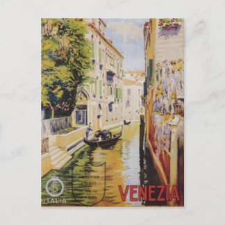 Vintage Reise Venedig, Italien - Postkarte
