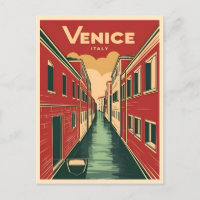 Vintage Reise Venedig Italien Retro Grafik