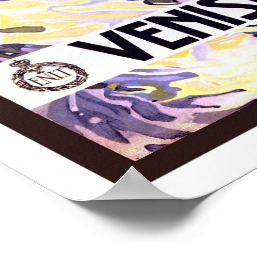 Vintage Reise, Venedig Poster (Ecke)