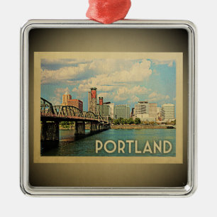 Vintage Reise-Verzierung Portlands Oregon Ornament Aus Metall