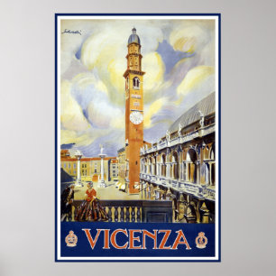 Vintage Reise Vicenzas Italien Poster