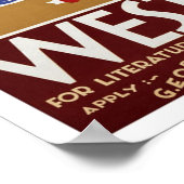 Vintage Reise, Weston-Super-Mare Poster (Ecke)