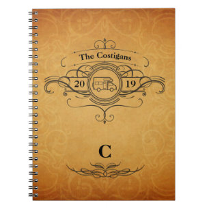 Vintage Reise-Zeitschrift Art RV Motorhome Notizblock