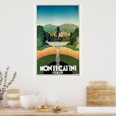 Vintage Reiseanzeige Montecatini Poster (Küche)