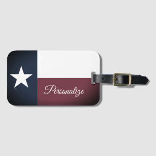 Vintage-Reisegepäckanhänger mit Texas-Flagge für K Gepäckanhänger