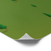 Vintage Reisekarte für den Cayuga Lake Poster (Ecke)