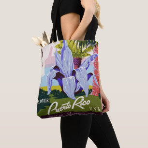 Vintage-Reisekunst, Entdecken Sie Puerto Rico! Tasche