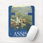 Vintage Reisen Assisi Italien Kirche Santa Maria d Mousepad (Mit Mouse)