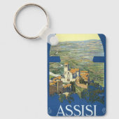 Vintage Reisen Assisi Italien Kirche Santa Maria d Schlüsselanhänger (Vorderseite)