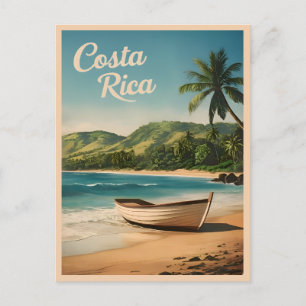 Vintage Reisen Costa Rica Seaside Retro Landschaft Postkarte