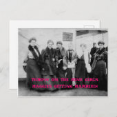 Vintage Reisen Einladungspostkarte (Vorne/Hinten)