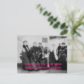 Vintage Reisen Einladungspostkarte (Stehend Vorderseite)