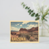 Vintage Reisen nach Arizona Postkarte (Stehend Vorderseite)