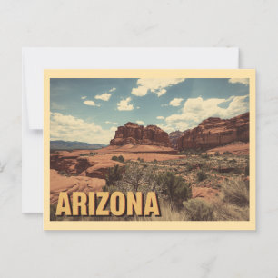 Vintage Reisen nach Arizona Postkarte
