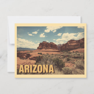 Vintage Reisen nach Arizona Postkarte