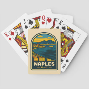 Vintage Reisen Neapel Italien Retro Landschaftlich Spielkarten