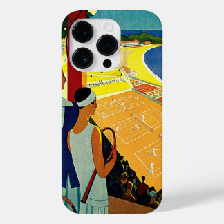 Vintage Reisen, Tennis, Sport, Monte Carlo Monaco Case-Mate iPhone Hülle