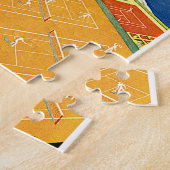 Vintage Reisen, Tennis, Sport, Monte Carlo Monaco Puzzle (Seite)