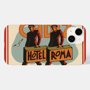 Vintage-Reisepageboys Hotel Roma, Cadiz, Spanien Case-Mate iPhone 14 Hülle