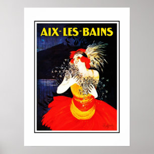Vintage-Reiseplakat Aix Les Bains Poster