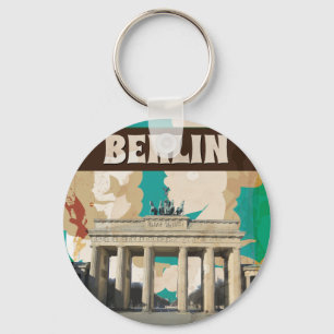 Vintage-Reiseplakat Berlin Schlüsselanhänger