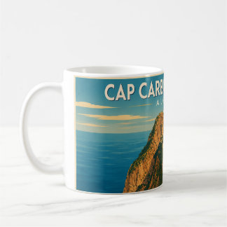 Vintage-Reiseplakat Cap Carbon Becher Kaffeetasse