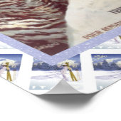 Vintage Reiseplakat, Chamonix, Mont Blanc, Poster (Ecke)