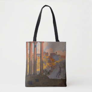 Vintage Reiseplakat des Forum Romanum bei Morgendä Tasche