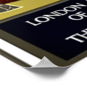 Vintage Reiseplakat - England und Schottland Poster (Ecke)