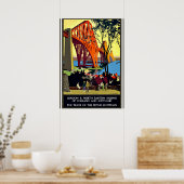 Vintage Reiseplakat - England und Schottland Poster (Küche)