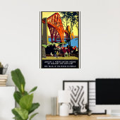 Vintage Reiseplakat - England und Schottland Poster (Heimbüro)