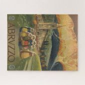 Vintage Reiseplakat für Abruzzen, Italien. Puzzle (Horizontal)