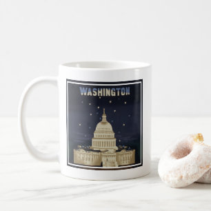 Vintage-Reiseplakat für American Airlines Kaffeetasse