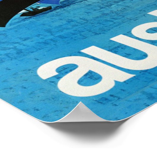 Vintage Reiseplakat für Australien Poster (Ecke)