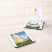 Vintage Reiseplakat für den Zion Nationalpark Getränkeuntersetzer (Rechte Seite)