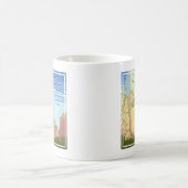 Vintage Reiseplakat für den Zion Nationalpark Kaffeetasse (Mittel)