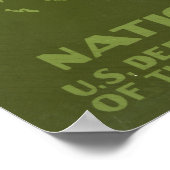 Vintage Reiseplakat für den Zion Nationalpark Poster (Ecke)