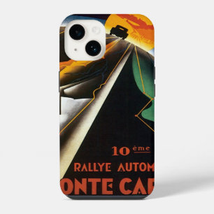 Vintage-Reiseplakat für die Monte Carlo Auto Rally iPhone 14 Hülle