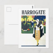 Vintage-Reiseplakat für Harrogate Postkarte (Vorne/Hinten)