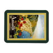 Vintage Reiseplakat für Italien Magnet (Horizontal)