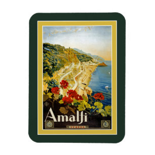 Vintage Reiseplakat für Italien Magnet
