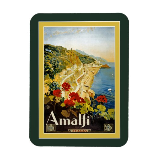 Vintage Reiseplakat für Italien Magnet (Vertikal)