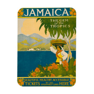 Vintage-Reiseplakat für Jamaika Magnet