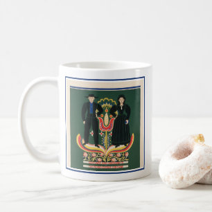 Vintage-Reiseplakat für Lancaster County, Pa Kaffeetasse