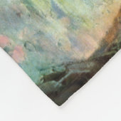 Vintage Reiseplakat für Niagarafälle Fleecedecke (Ecke)