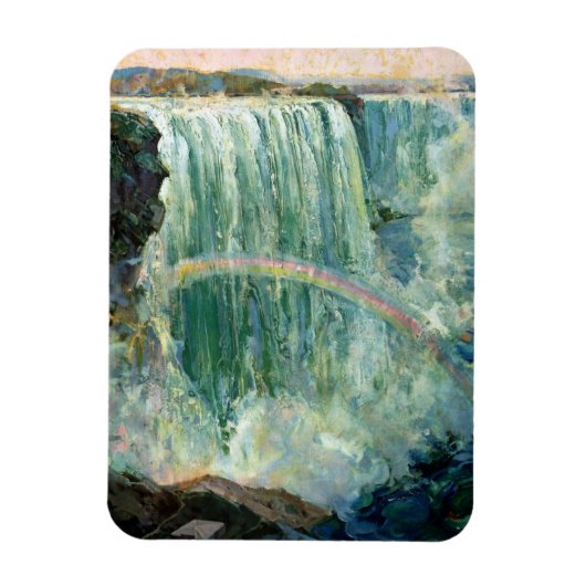 Vintage Reiseplakat für Niagarafälle Magnet (Vertikal)